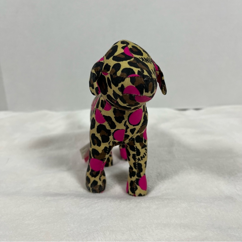 PINK Victoria’s Secret Leopard Print and Pink Polka Dot Plushie Dog
